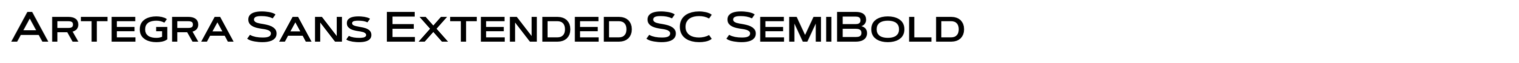 Artegra Sans Extended SC SemiBold